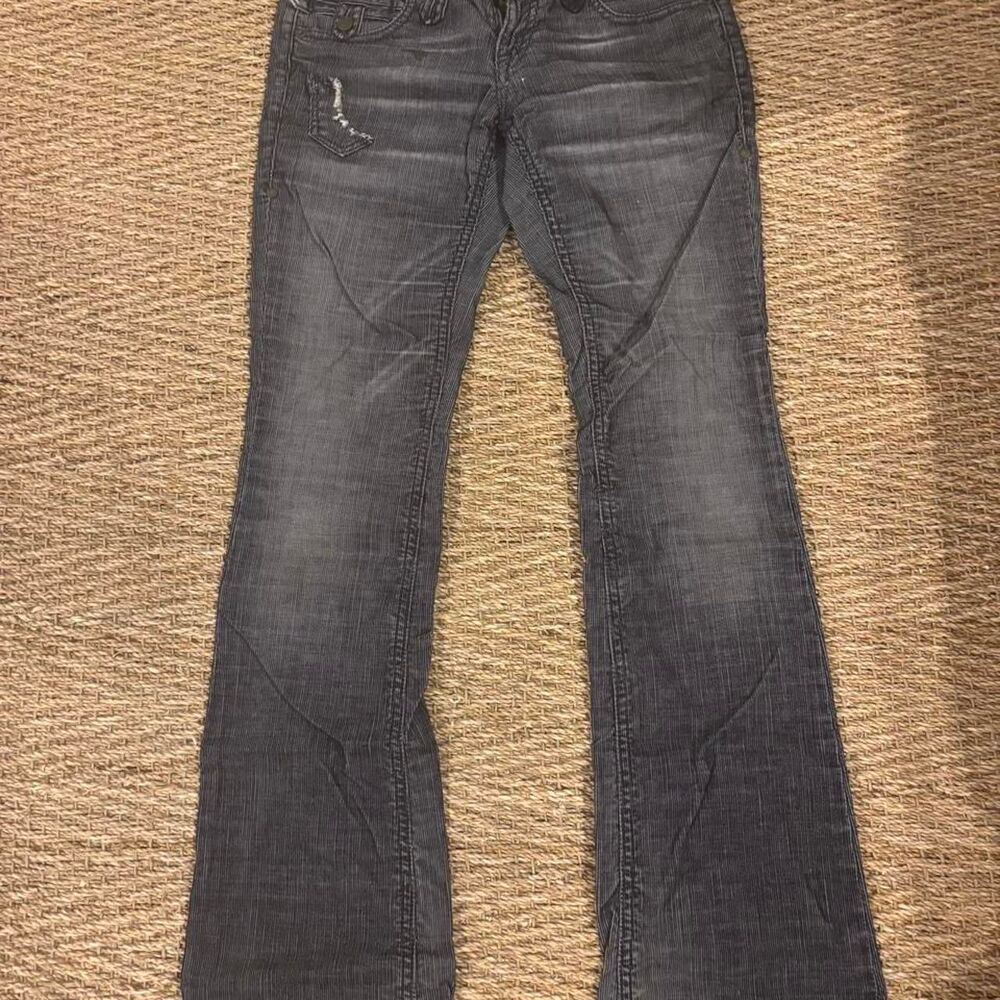 Janice Women's Grey and Black Jeans